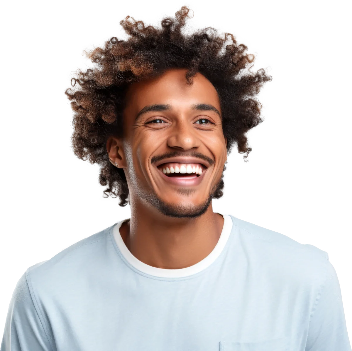 Happy patient smiling confidently
